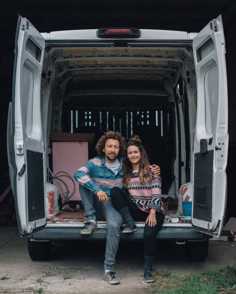 camper ausbau beginn mit leerem Citroen Jumper