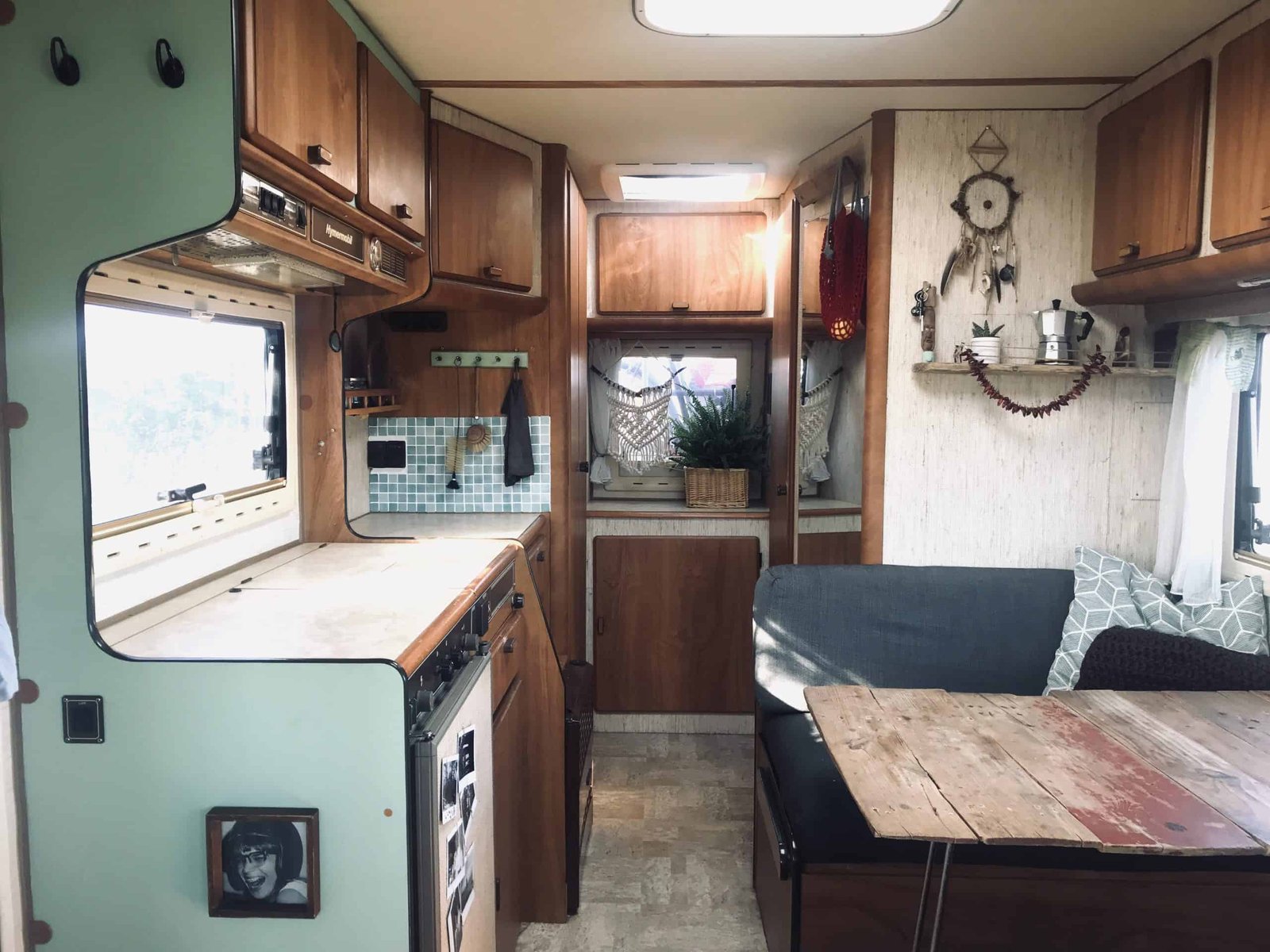 Recyclen, Upcyclen, Müll vermeiden - Hymer innen